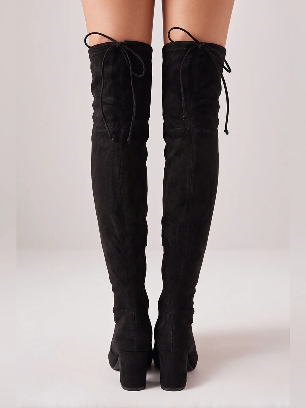 a new day Black Over-the-Knee Block Heel Boots